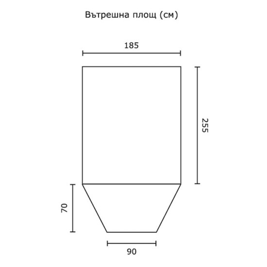 Палатка двуместна FT202 с покривало Палатка двуместна FT202 с покривало