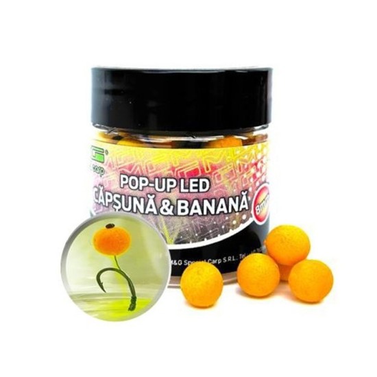 MG CARP POP-UP LED CAPSUNA & BANANA 8 MM MG CARP POP-UP LED CAPSUNA & BANANA 8 MM