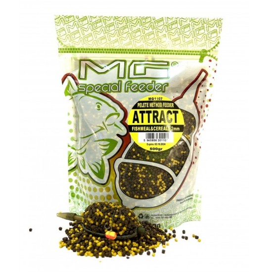 MG Pelete Feeder Attract 2mm 500gr MG Pelete Feeder Attract 2mm 500gr