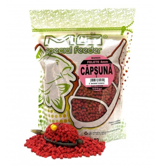 MG Pelete 4mm Capsuna (ягода ) / 500gr MG Pelete 4mm Capsuna (ягода ) / 500gr