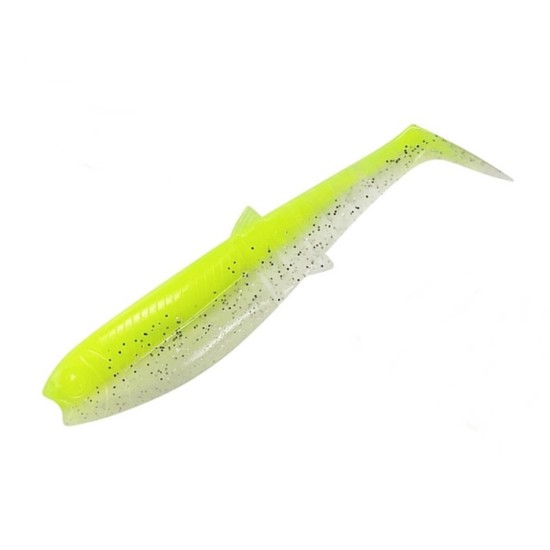 Savage Gear Cannibal Shad 8cm - Fluo Yellow Glow Savage Gear Cannibal Shad 8cm - Fluo Yellow Glow