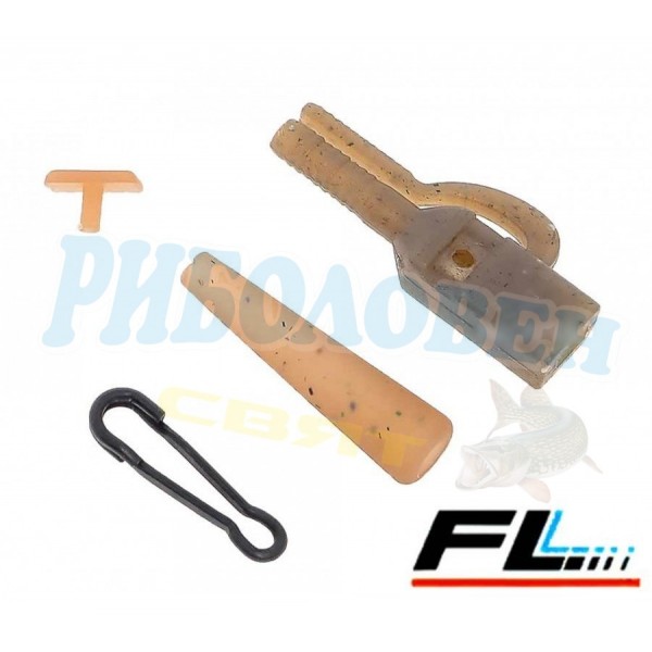 Шарански монтаж FL Flat Lead Clip-Tail Rubber