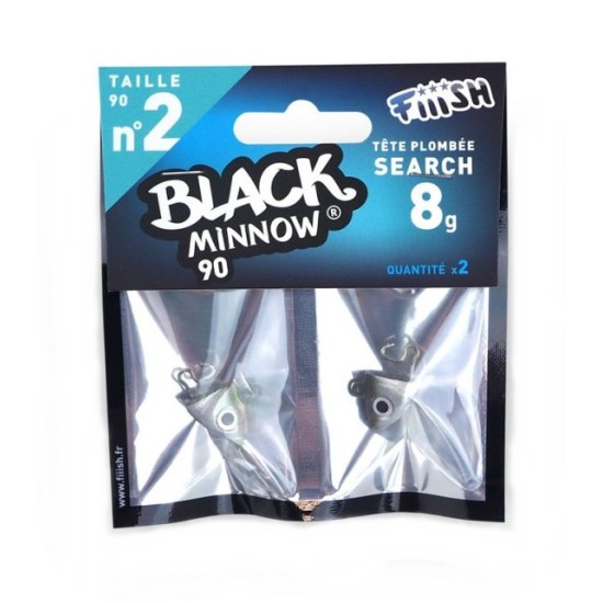 Fiiish Black Minnow No2 Jig Head 10g 