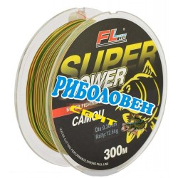 FL Super Power Camo Carp Fluo 300 м/0,30мм